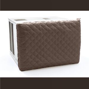 Covermates | Quilted Brown Air Conditioner Cover (set of 2)